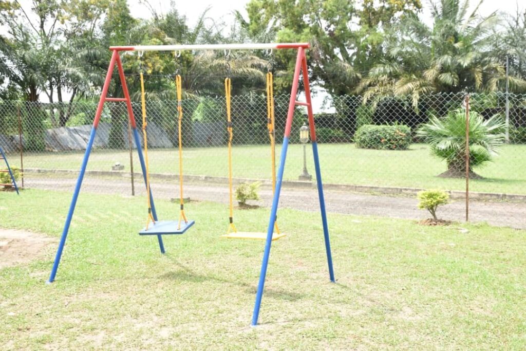 L'un des équipements de diverstissement offerts par Joannick Ngomo Obiang au centre d'accueil de la Fondation Albertine Amissa Bongo. 