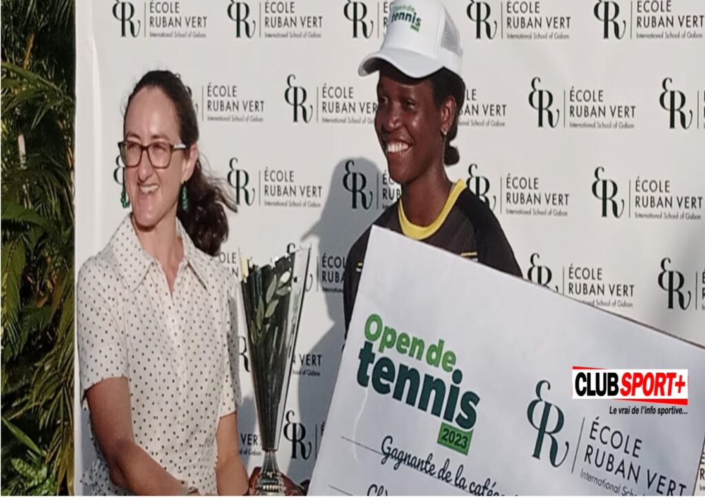 En finale de cette compétition de tennis organisée par l'école du Ruban vert de Libreville, la gabonaise s'est offerte l'Hongroise Reczex Fruzsina en deux sets ( 6/1/6-1 ). 