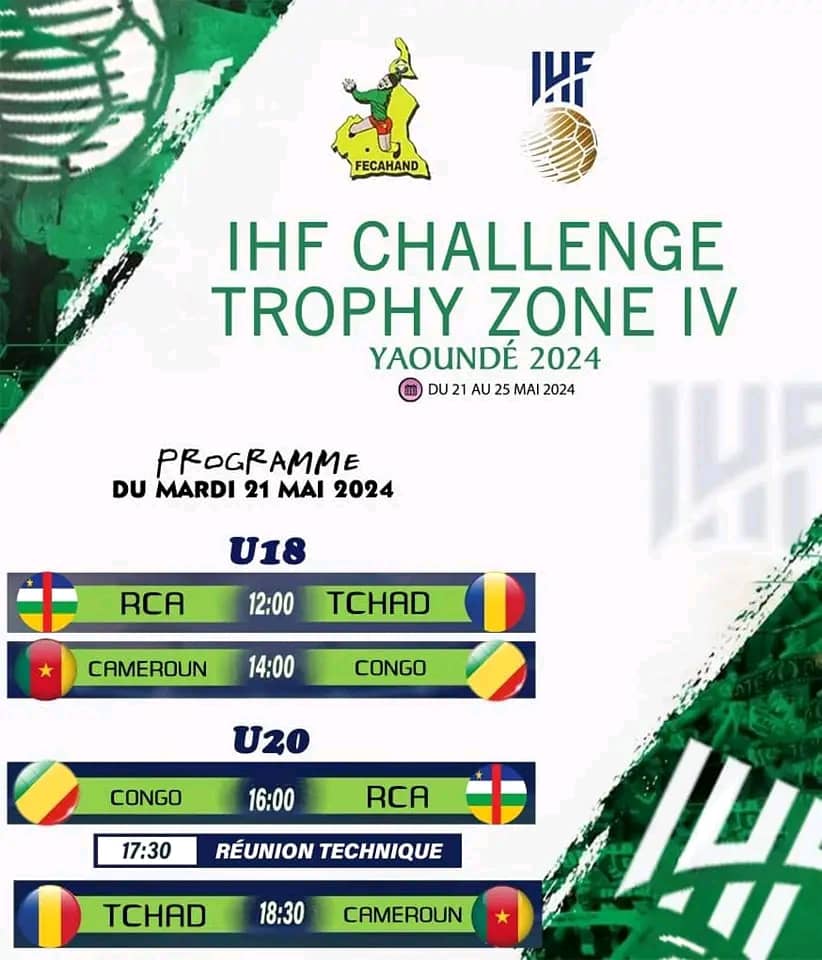 IHF Trophy tour 2024 : Le Cameroun abrite la compétition